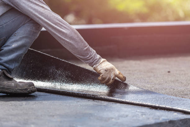 Professional Exterior Waterproofing technician working in Wauconda, IL